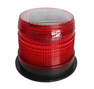 Solar Powered LED Flashing Traffic Warning Light
