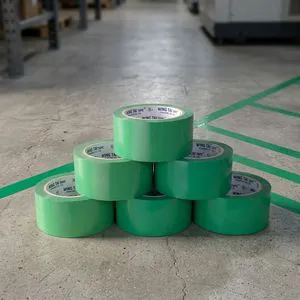 48mm*33m PVC Warning Tape Green Safety Strong Acrylic Adhesive Waterproof Pressure Sensitive Eco-Friendly Heat-Resistant High