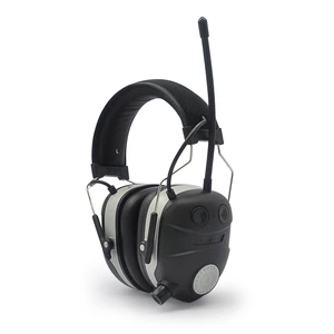 Noise Cancelling Reduction Protection Safety Ear Muffs Radio Headphones Wireless Electronic Hearing Protection Earmuffs