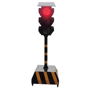 Adjustable 12V LED Mobile Solar Traffic Light System Temporary Lane Control Safety Signal Lamp for Road Use