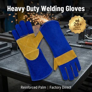 Premium Quality Cowhide Leather TIG Welding Gloves Cotton Liner Molten Metal Splash Protection Full Thumb Customized Weld Gloves