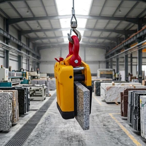 Heavy Duty Stone Lifting Clamp 1T/1000Kg Auto-lock Granite Slab Clamp with Non-slip Pad | for Marble/Quartz Construction