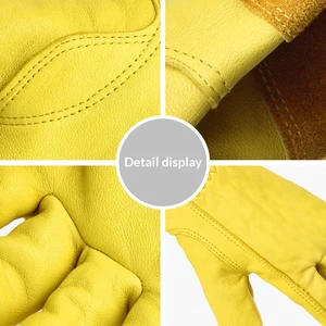 Wholesale Long-Hand Waterproof Touchscreen Welding Gloves Red Heat Resistant for Welder Workers