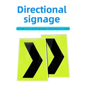 Upgraded PVC Road Cone Guide Traffic Warning Sign with Fluorescent Yellow/Green Options