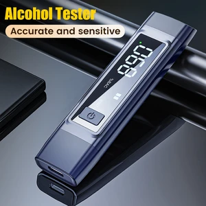 Professional Alcohol Meter Breath Tester Test Alcohol Gas Analyzers Car Breathalyzer Detector For Home/Personal Use/Gift