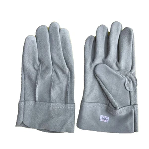 Wholesale Factory OEM ODM Heat Resistant Cow Split Leather Safety Working Welding Gloves