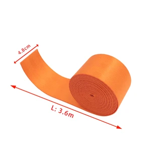 JDM High Quality 4.8cm*3.6M Car Seat Belt Racing Color Nylon Webbing Fabric Modified Child Safety Belt Car Accessories