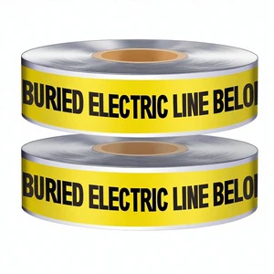 Non-Adhesive PE Underground Warning Tape | Detectable Caution Tape for Gas Water Pipe Protection