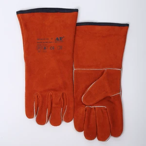 High-Quality Cow Leather Welding Gloves Anti-Cut, Fireproof & Heat Resistant