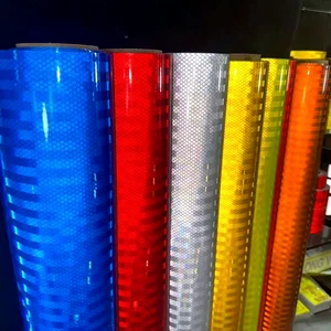48INCHx150FT Retro White Printed Micro Prismatic Reflective Sheeting Vinyl Radium Roll Reflective Film Roll For Road Signs