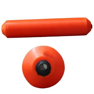 HDPE Tubular Buoy Plastic Floating Pontoon Marine Floating Barrier With Hose Accessory