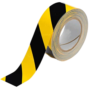 Black Yellow Double Sided Acrylic PVC/Polyester Heavy Duty Waterproof Caution Warning Tape OEM Manufacturer