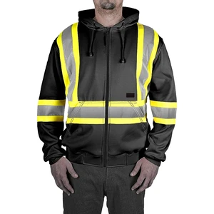 OEM ODM Wholesale Price Working Safety Wear Men's Reflective Safety Hoodie for Sale Hi Vis Safety Hoodies