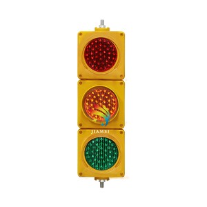 CE Certified Trafico 2 Section Mini PC Yellow Plastic Housing 100mm (4 Inches) Spider Web LED Semaforo Traffic Signal Light