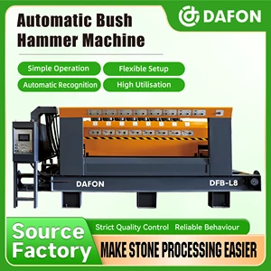Automatic Bush Hammer Machine for Granite Marble Slabs Stone Surface Processing Equipment
