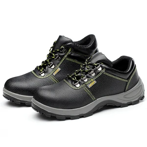 High Quality Two-Layer Safety Work Boots Waterproof and Oil-Resistant with Iron Toe Safety Shoes for Protection