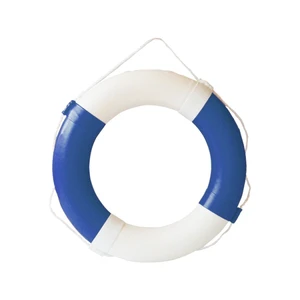 Manufacturer High Quality Supply Light Weight Custom Color Water Safety Blue White Life Buoy Ring for Swimming