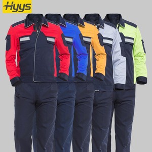 Manufacturer Custom Logo Breathable Overalls Work Coverall for Road Construction Reflective Safety Work Clothing