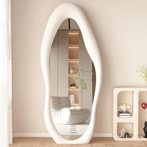 Large Mirror Irregular Full-Length Mirror Free-Form Floor Mirror Mango Shaped Mirror | Factory Direct Supply & Wholesale