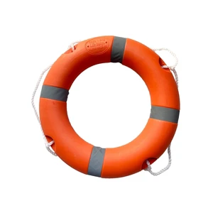 2.5kg 4.3kg CCS Plastic Marine Life Buoy Orange Color 710mm Diameter
