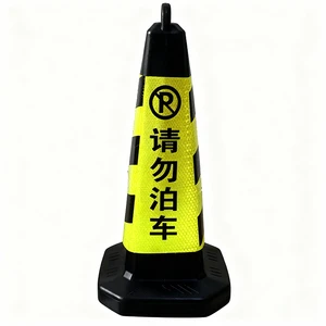 Economical Lightweight Reflective Traffic Control Safety Warning Products Traffic Cone for Parking Lot Management