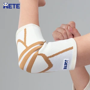 Elbow Support Sports Protector Tennis Compression Sleeve Spandex Nylon Lightweight Breathable Ergonomic Pull-On Closure for
