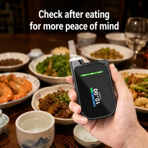 Electrochemical Breath Alcohol Tester Digital BAC Display Portable Post-Drinking Test For Drivers Workplace Safety