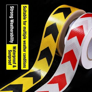 High Visibility Reflective Waterproof Eco-Friendly PVC Safety Warning Tape 50mm 25m Single Sided Hot Melt Truck Trailers