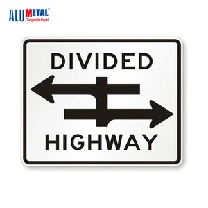 Alumetal Aluminum Outdoor Standing Security Warning Reflective Traffic Sign Highway Signage