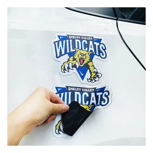Uv Resist Weatherproof Printing Custom Logo Reusable Reflective Safety Sign Car Magnets Large Decorative Magnetic Car Stickers