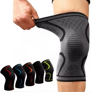 2026 Factory Customizes Compression Knitted Breathable Neoprene Knee Support Sleeve Magnetic Closure Eco-Friendly Foldable for