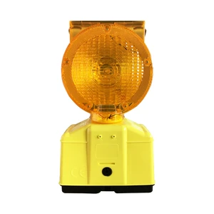 2x4R25 Battery LED Warning Light PS Lens Emergency Light Flashing LED Barrier Lamp Traffic Construction Light