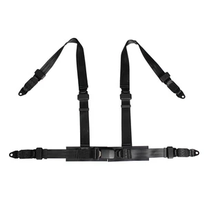 Black Cheap Wholesale 4 Points Harness Racing Safety Seat Belt