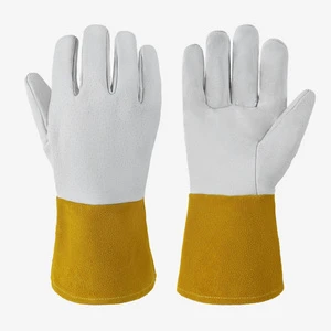 PRI Custom Wholesale Industrial Safety Heat Resistant Gloves Breathable and Protective Pigskin Welding Gloves