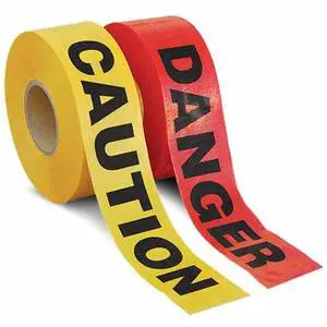 6Mil Thickness Yellow Caution Cuidado Reinforced Barricade Tape