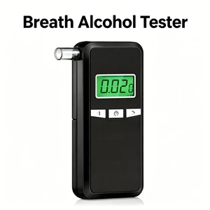 Keychain Mini Breathalyzer Portable Alcohol Tester Digital Alcohol Detector For Driver Use Compact Alcohol Meter Device