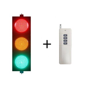 300mm LED Traffic Signal Light with Wireless Remote Controlled Roadway Vehicle Crosswalk Stop Light