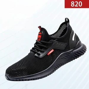 BAEWOON O29 Man Labor Protection Safety Shoes Anti Smashing Anti Piercing Steel Toe Lightweight Anti Slip Flying Woven Upper