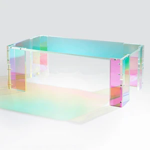 Self Adhesive Chameleon Rainbow Dichroic Holographic Lamination Film Reflective Sticker for Glass Decoration