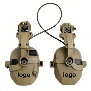 Shooting Noise Reduction Earmuffs Tactical Helmet Mounted Electronic Hearing Protector Sound Amplification Headphone