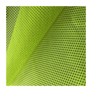 Warp Knitted 100% Polyester Fluorescent Reflective Blackout Garment Material Fabric for Traffic Safety Vest