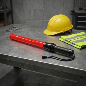 Hot Selling Safety Traffic Control Red 54cm Led Warning Traffic Baton