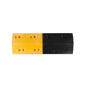 Topsafe Durable Driveway Rubber Road 14 Inch Speed Bump for Roadway Traffic Safety