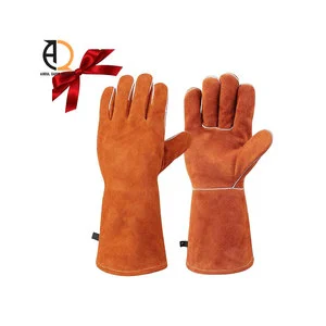 Heat Resistant Leather Welding Gloves for Safe Work Tasks