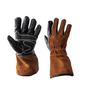 Kevlar Grain Texture Heat Fire Resistant Anti-Cut Breathable Comfortable Palm Reinforced MIG/TIG Welding Gloves Gloves
