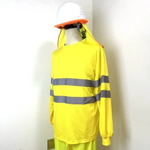High Vis Safety ANSI Class 2 Short Sleeve T-shirt Hot Wholesale Factory Direct Supply Reflective Safety Clothing