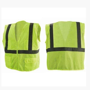 Wholesale High Quality 100% Polyester Knitting Fabric Construction Working Vest Roadway Safety Vest For Online sale