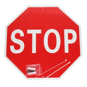Customized Reflective Aluminum Road Sign Traffic Warning Safety Stop Sign