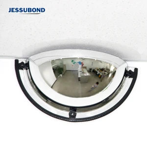 60cm Middle 2 Mm Thickness Acrylic Plastic Security 180 Degree Half Spherical Dome Mirror Convex