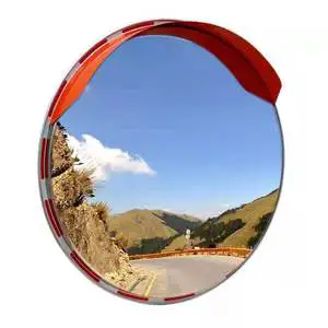 Wide Angle ABS Base Traffic Convex Mirror Road Mirror Anti-Theft Convex Mirror